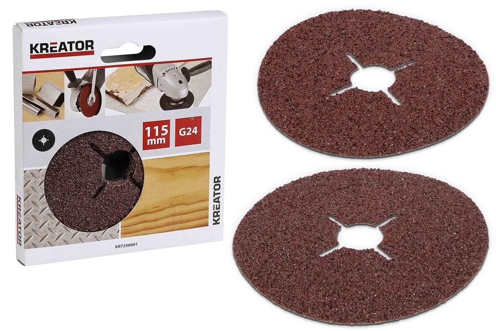 Lot de 5 disques abrasifs Ø115mm pour meuleuses - Kreator