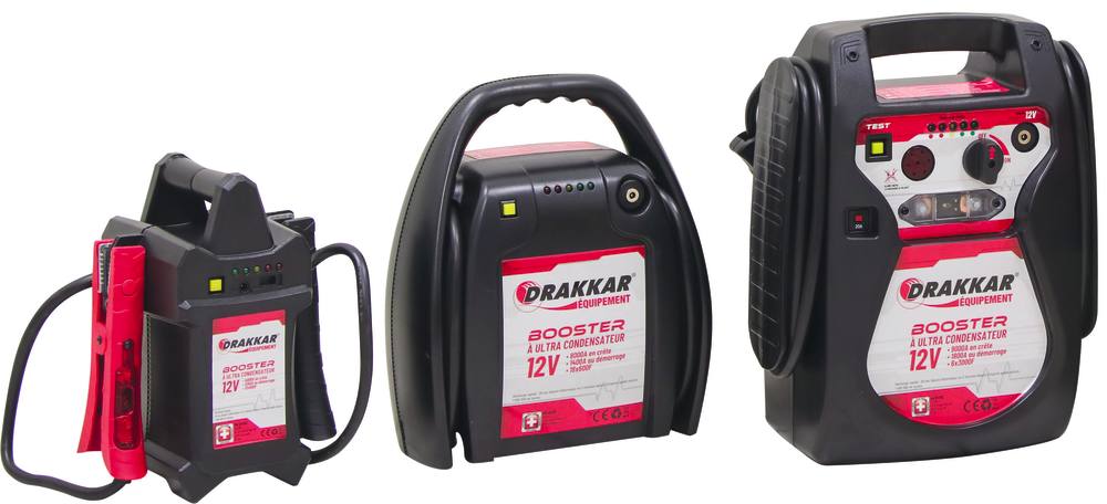 Booster portable 12V à ultra-condensateurs Drakkar Equipement 04590/04591/04592