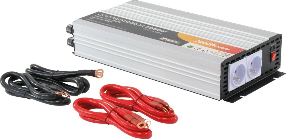 Convertisseur 12V DC/230V AC - 4000W max - SODELEC 05103