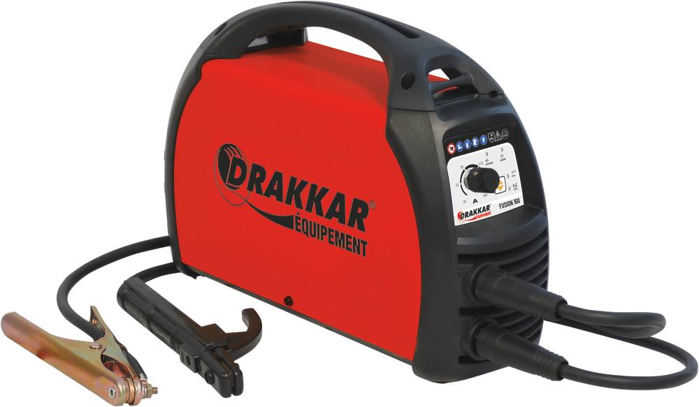 Poste à souder inverter, MMA Fusion 160 - Drakkar Equipement 05155