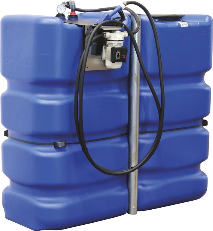 Cuve de stockage AdBlue® PEHD 2000L avec kit station 230V et pistolet automatique - Drakkar Equipement 08091