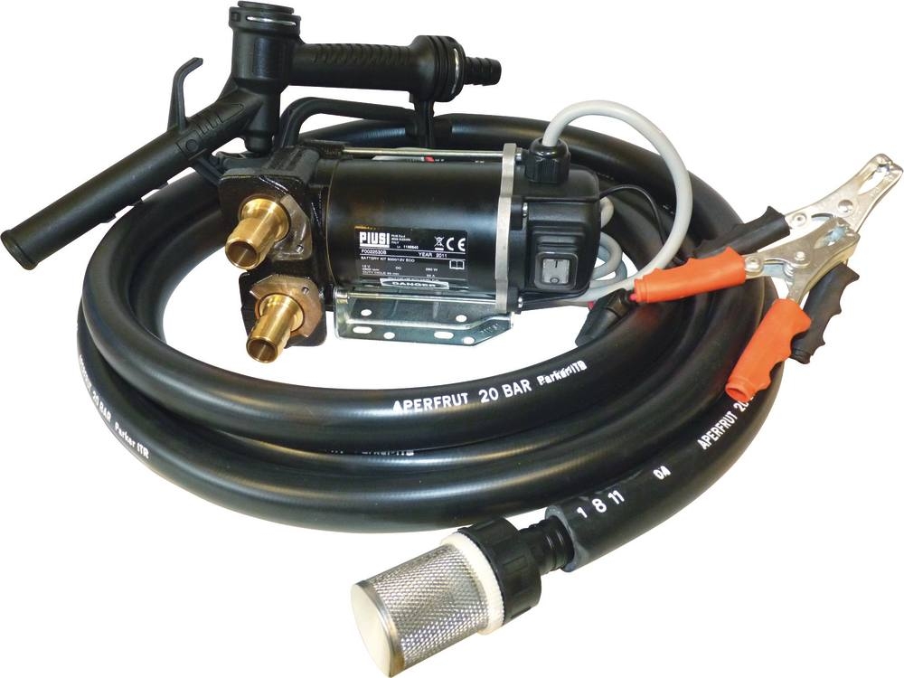 Kit pompe à gasoil 12V ou 24V - 45 L/min - EKO auto-amorçante - PIUSI 08563 08564