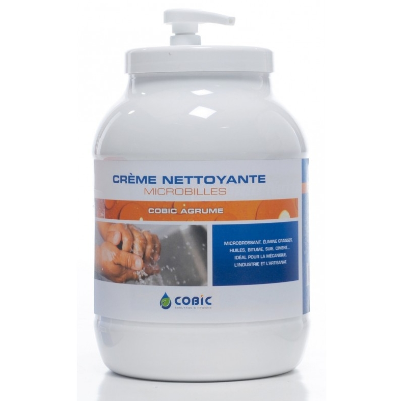 Pâte nettoyante très douce - COBIC AGRUME - Bidon de 3L avec pompe - COBIC 090307