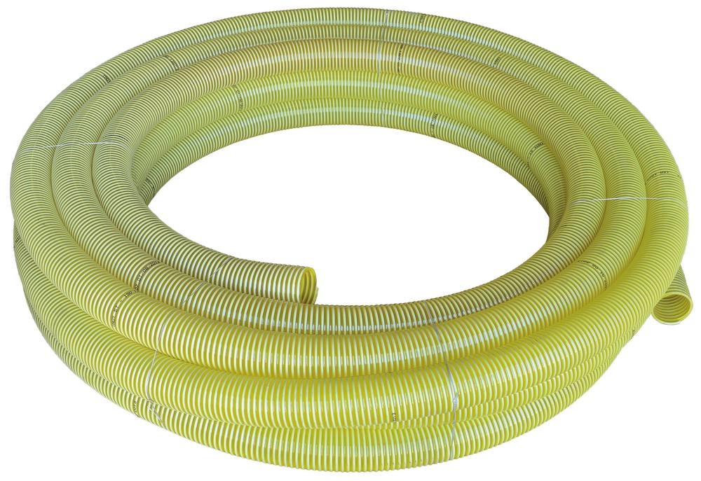 Tuyau d’aspiration PVC jaune à spire - 5m - Différents diamètres disponibles