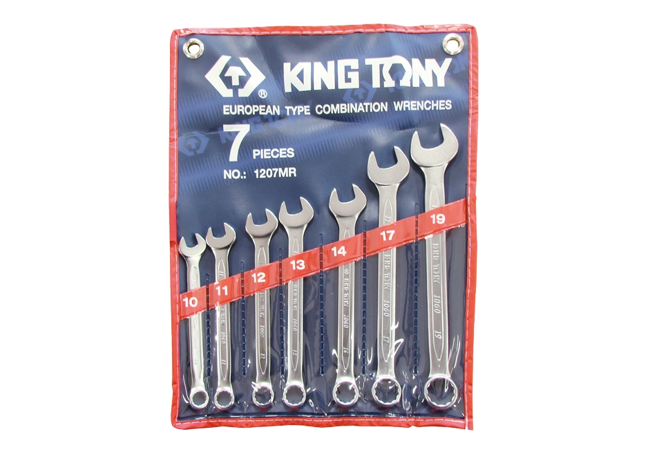 Trousse de clés mixtes métriques - 7 pièces - KING TONY 1207MR