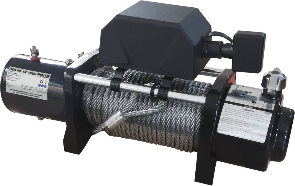 Treuil de traction électrique 4x4 - 12V 4300kg - Drakkar Equipement 15245