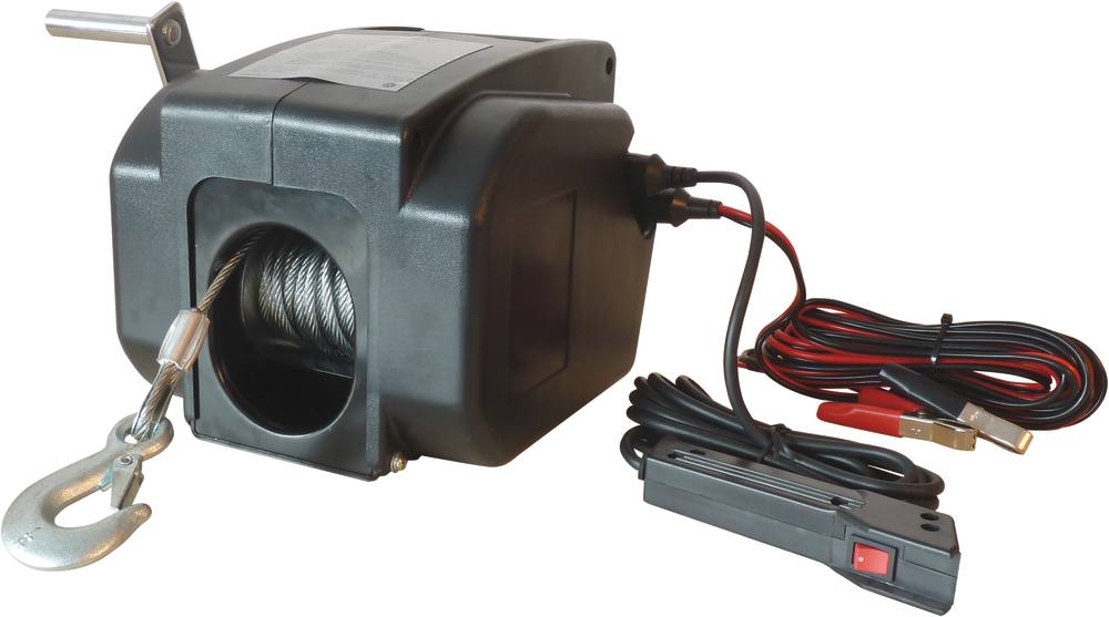 Treuil de traction électrique avec commande filaire - 12V 500kg - Drakkar Equipement 15252