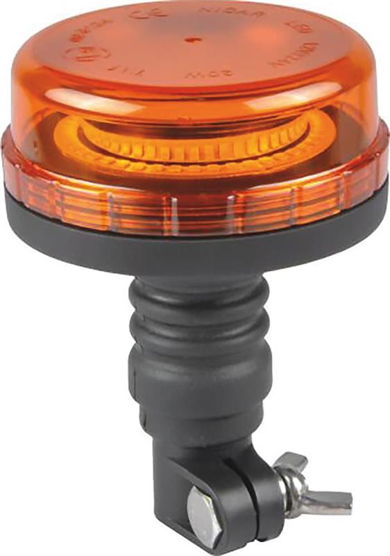 Gyrophare LED extra plat double flash sur tige - Sodiflash 16311