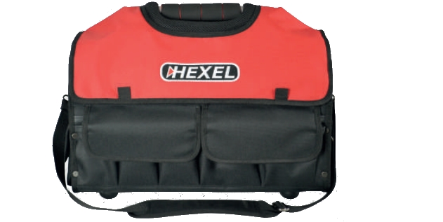 Sac à outils XL en tissu polyester ultra résistant - Hexel 2516