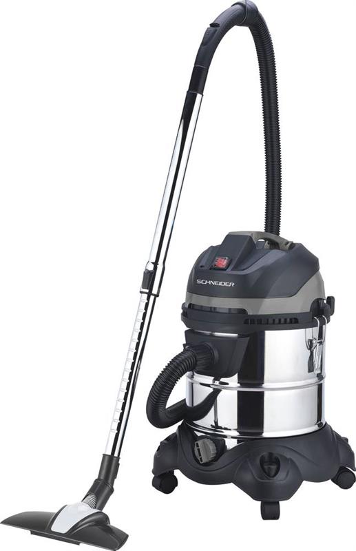 Aspirateur eau et poussière 20L Cuve métallique - Schneider 50004