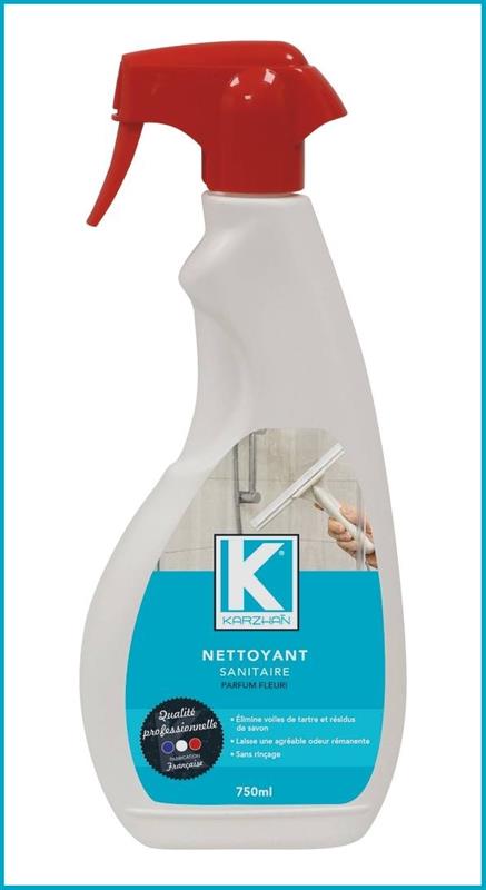 Nettoyant sanitaire - Parfum fleuri - Spray de 750ml - KARZHAÑ 58685