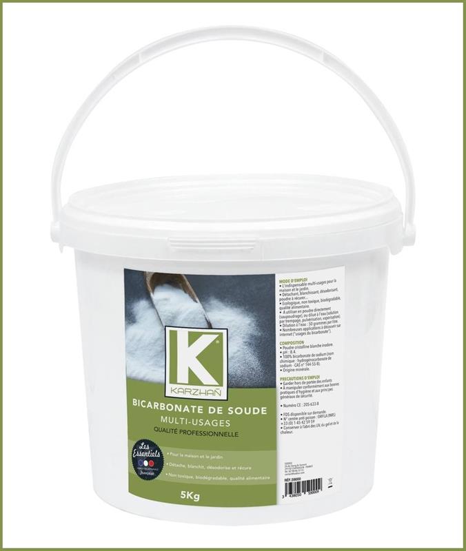 Bicarbonate de soude - Seau de 5kg - KARZHAÑ 59000