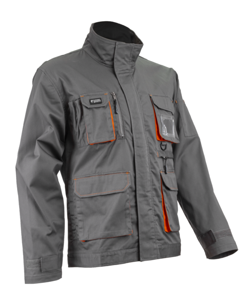 Veste de travail 10 poches - Gris/Orange - PADDOCK II - COVERGUARD 5PAV150