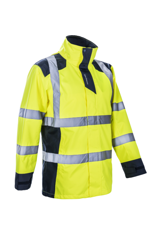 Parka de pluie - Jaune Haute Visibilité/Marine - SANGAKU - COVERGUARD 5SAN16