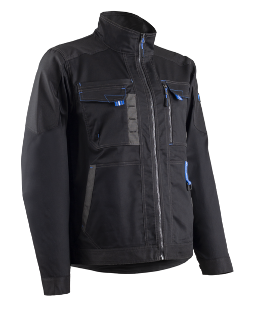 Veste de travail 6 poches - Noir/Bleu - TELICA - COVERGUARD 5TLJ010