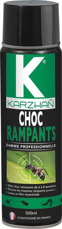 Insecticide CHOC INSECTES RAMPANTS - Aérosol de 500ml - KARZHAÑ 60015