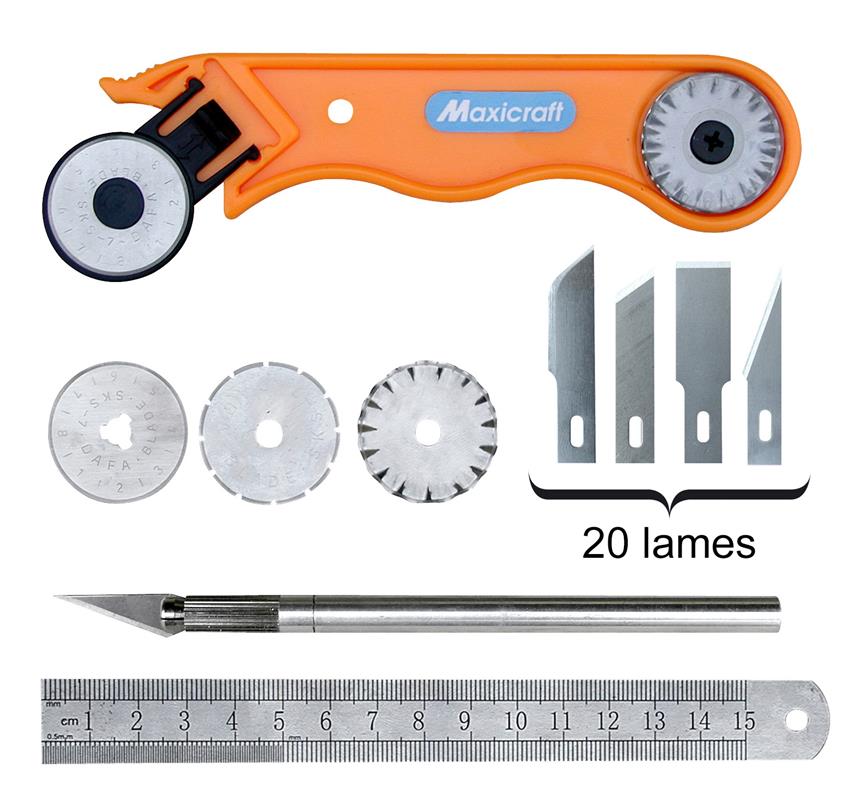 Cutter rotatif - Ø 28mm - Maxicraft | Différents accessoires disponibles