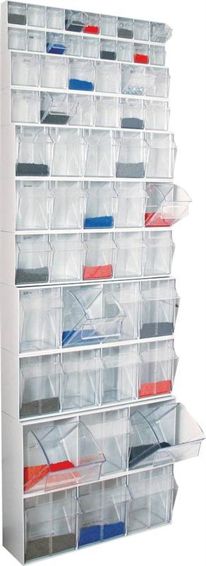 Armoire de rangement 11 modules avec 59 tiroirs basculants - Tayg 72672