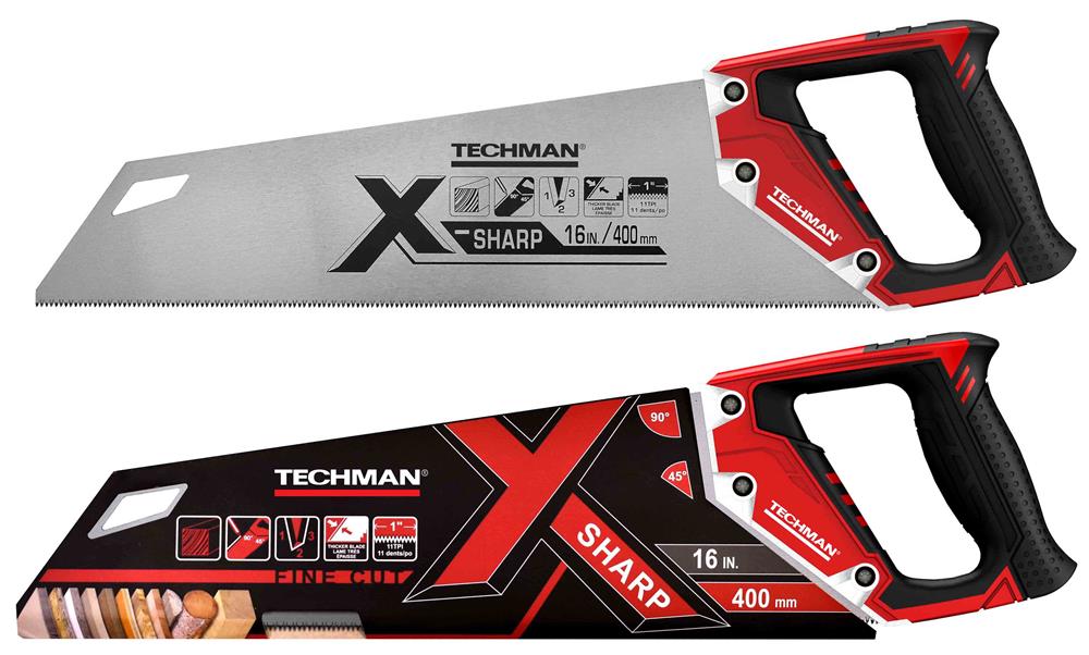 Scie égoïne renfort alu ’’X-SHARP’’ - Techman | Plusieurs modèles disponibles