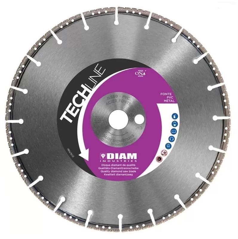 Disque diamant spécial PVC et fonte - Diam Industries RS60350/20