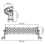 Barre d’éclairage LED / 24 LED 3W - Sodiflash 17032