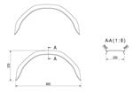 Garde-boues tôle pour roues 14’’ - AL-KO 18084