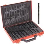 Valise métallique 170 forets métaux HSS taillés meulés de 1 à 10mm - Drakkar Tools 22235