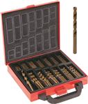 Valise métallique 120 forets métaux HSS COBALT taillés meulés de 1 à 10mm - Drakkar Tools