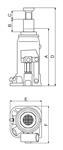 Boite Cric bouteille hydraulique 10T 52875 STILKER